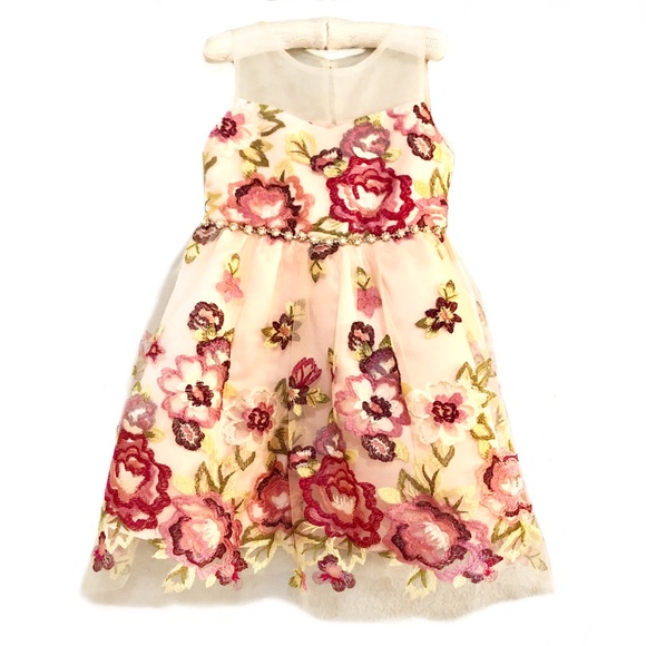 rare editions embroidered dress